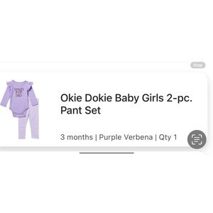 Okie Dokie Baby Girls Colorful 2-Piece Set